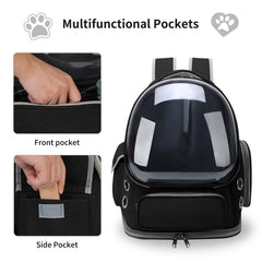 GixDix cat backpack carrier spacious interior fits cats up to 20 pounds for relaxed travel