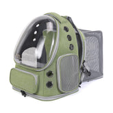 GixDix cat backpack expandable exterior offers extra space for comfortable travel with large cats.