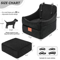 GL GLENSLAVE dog car seat thick cushion for plush comfort on long drives