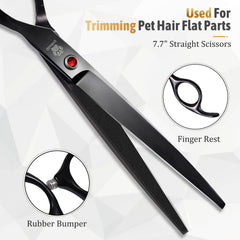 GLADOG 440C titanium-coated blades close-up highlighting sharp durable steel