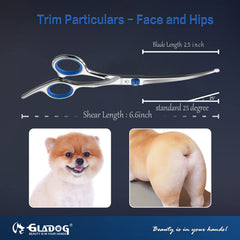 GLADOG 5.3-inch straight scissor close-up for detail work