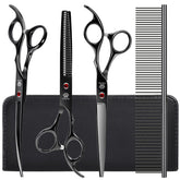 GLADOG kit contents featuring thinning shear for precise grooming