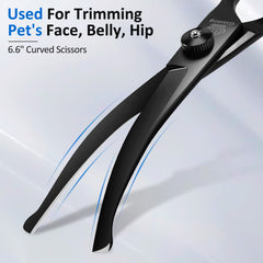 GLADOG professional pet comb for detangling before snipping.