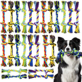 Glimin 24-pack rope toys bundle in vibrant colors for lasting play
