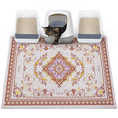 Glittme cat litter mat 40x30 traps litter to keep floors clean.