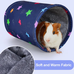 Glittme guinea pig tunnel soft-plush-interior comfy resting area.