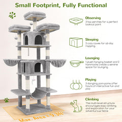 Globlazer Big Cat Tower 3 top perches offers elevated vantage points for curious cats