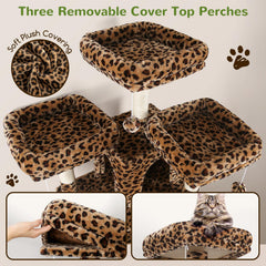 Globlazer Big Cat Tower sisal ropes provide durable scratching surfaces for healthy claws and play.