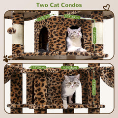 Globlazer Big Cat Tower sturdy base ensures stability during energetic play and climbs.