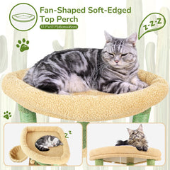 Globlazer cactus corner cat tree cave gives a private retreat for shy or resting cats.