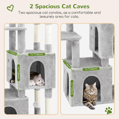 Globlazer cat tower large condos provide quiet retreats for resting cats.
