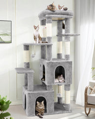 Globlazer cat tower top perch provides a stable lounging spot for large indoor cats