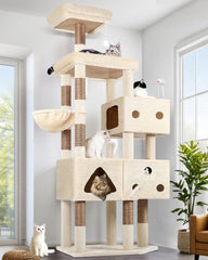 Globlazer XL cat tower 81-inch height provides elevated play for large cats.