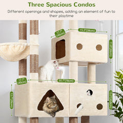 Globlazer XL cat tower hanging basket gives a high lounging spot for sun naps.