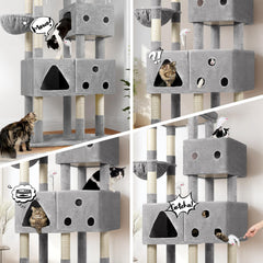 Globlazer extralarge cat tower top view highlighting tall structure for safe climbing