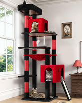 Globlazer Gothic cat tree tall perch provides elevated vantage for curious cats.