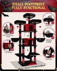 Globlazer Gothic Cat Tree multi-level design for active multi-cat households
