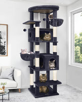 Globlazer heavy-duty cat tree 74in base stability for large cats