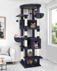 Globlazer heavy-duty cat tree 74in base stability for large cats