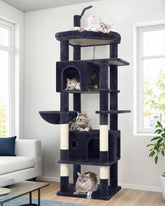 Globlazer large cat tower assembly for quick setup and multi-cat use.