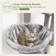 Globlazer cat tree hanging basket offering cozy lounging with easy access