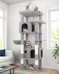 Globlazer large cat tree tower multi-level play area for multiple indoor cats