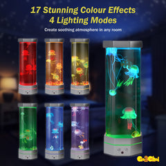 Go2Chai Jellyfish Lamp closeup reveals realistic jellyfish and water motion