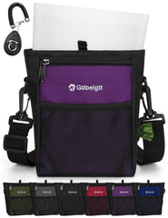 Gobeigo dog treat pouch front pocket view with phone storage for walks