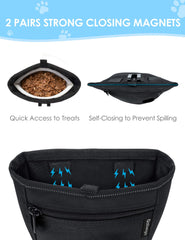 Gobeigo magnetic-closure bag pair keeps snacks secure during busy walks.