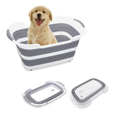 Goderewild collapsible bathtub in full size for easy bath time and storage