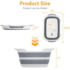 Goderewild collapsible pet bathtub folded for compact storage.