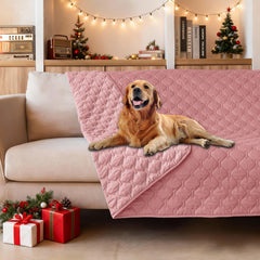 gogobunny 3X stronger waterproof pet blanket front view shields furniture from accidents.