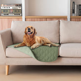 Gogobunny dog bed cover plaid close-up with dual colors for stylish protection.