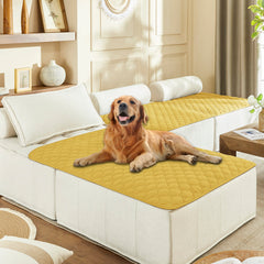 gogobunny dog bed cover waterproof outer layer protects furniture from spills and accidents.