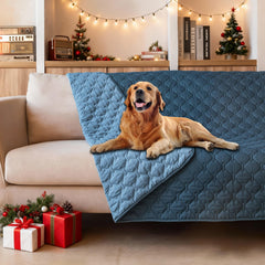 Gogobunny dog bed cover waterproof outer layer protects furniture from spills.