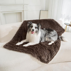 Gogobunny 50x60 chocolate blanket illustrates generous coverage for large pets.