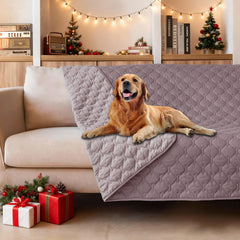 Gogobunny dog blanket waterproof outer layer protects furniture from spills.