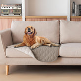 gogobunny dog blanket waterproof outer layer provides double protection for furniture against spills.