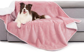 Gogobunny waterproof bed blanket dual-sided sherpa-flannel for durable warmth and spill protection