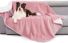 Gogobunny waterproof bed blanket dual-sided sherpa-flannel for durable warmth and spill protection