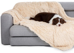 Gogobunny waterproof dog blanket shields furniture from spills and messes.