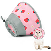GoGoPaw cono suave para gato rosa protege heridas y evita que lama