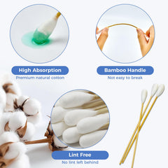 GOLD HONEY cotton-tip detail shows tight, lint-free tips for safe application