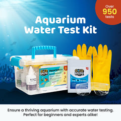 Gold Label Pet Care test kit color chart for accurate parameter comparisons during testing.