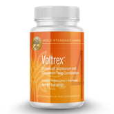 Gold Standard Herbs Voltrex packaging shows all-natural joint support for dogs.