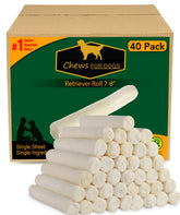 GOLDEN Chews Retriever roll 7-8 inches extra thick packaging for durable chews