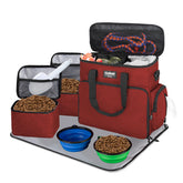 Goloni dog travel bag under-seat design for airline travel and quick access.