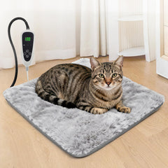 GOLOPET cat heating pad 18x18 cover close-up showing plush fabric for cozy naps