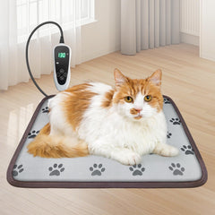 GOLOPET cat heating pad paw print design delivers cozy warmth for kittens.