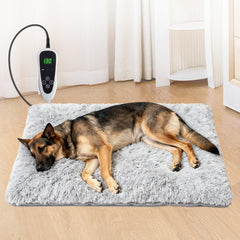 GOLOPET dog heating pad 28x18 in display producing steady warmth.